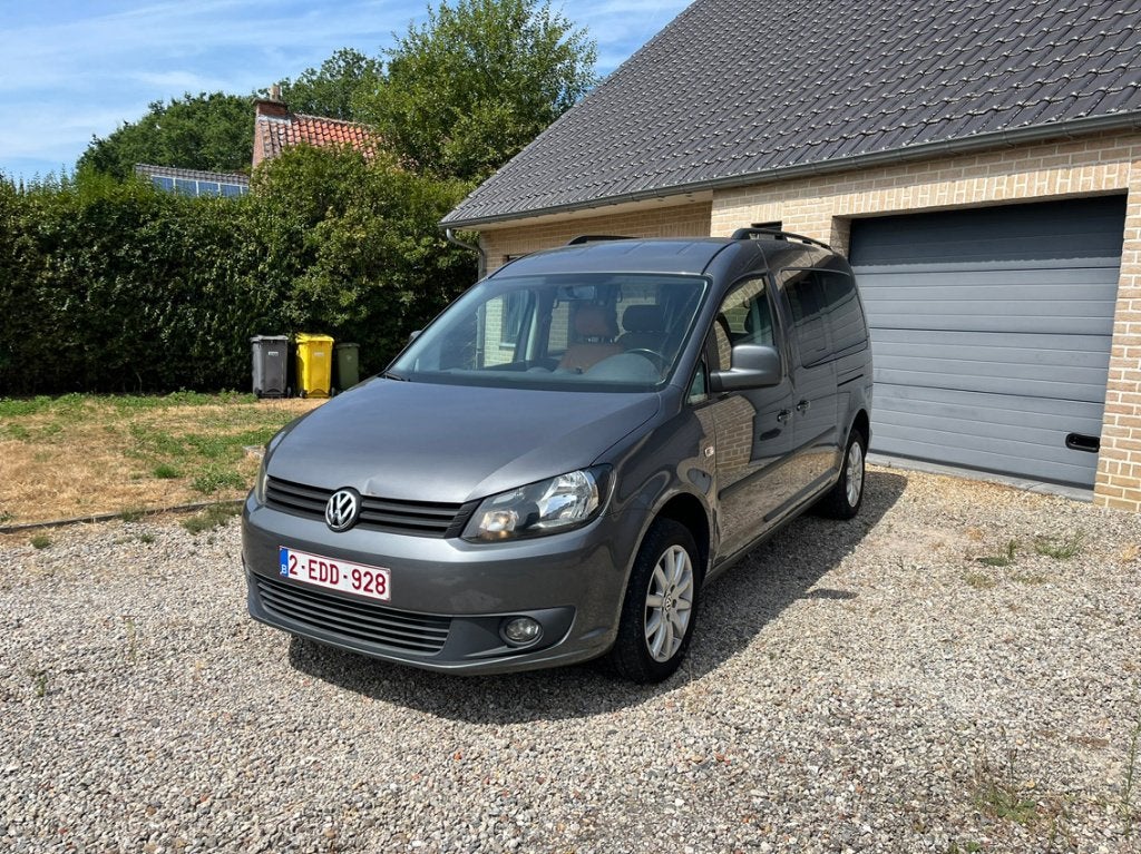 VW Caddy Maxi, in zeer goede staat, 1.6 tdi., Autos, Cuir, Euro 5, Beige, Entretenue par le concessionnaire