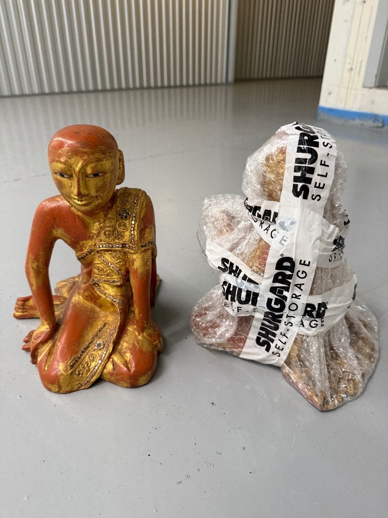 Paire de buddhas assis, Ophalen