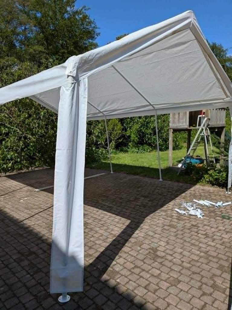 Party tent 4 x 6 meter, Tuin en Terras, Partytenten, Ophalen, Gebruikt, Opvouwbaar, Partytent