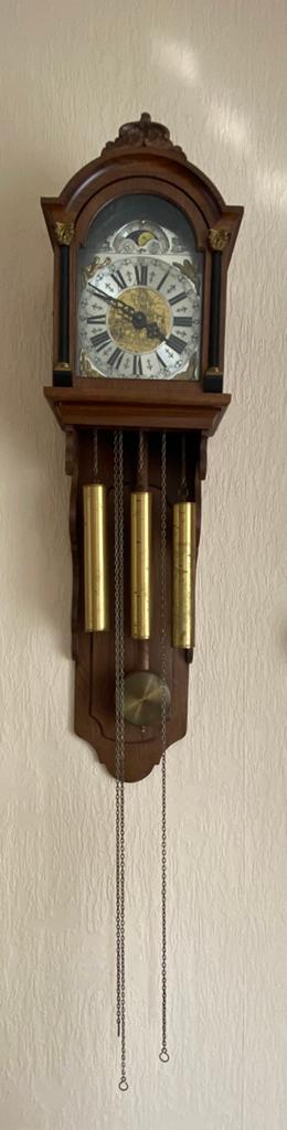 Antieke Warmink staartklok - Wuba 1960-1980, Antiek en Kunst, Antiek | Klokken, Ophalen