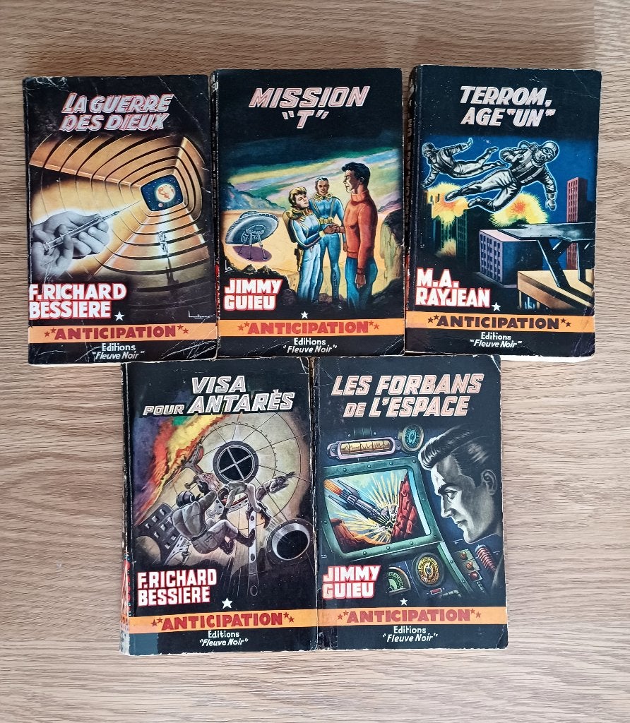 Lot de 5 Fleuve Noir Anticipation ''fusée'', Boeken, Ophalen of Verzenden, Gelezen, Divers auteurs