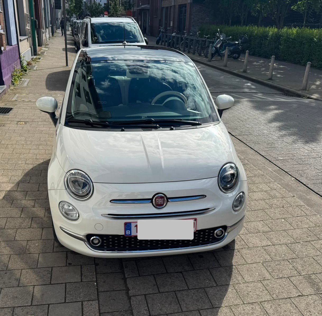 FIAT 500 30000 KM HYBRIDE/ESSENCE, Achat, Beige, Boîte manuelle, Air conditionné