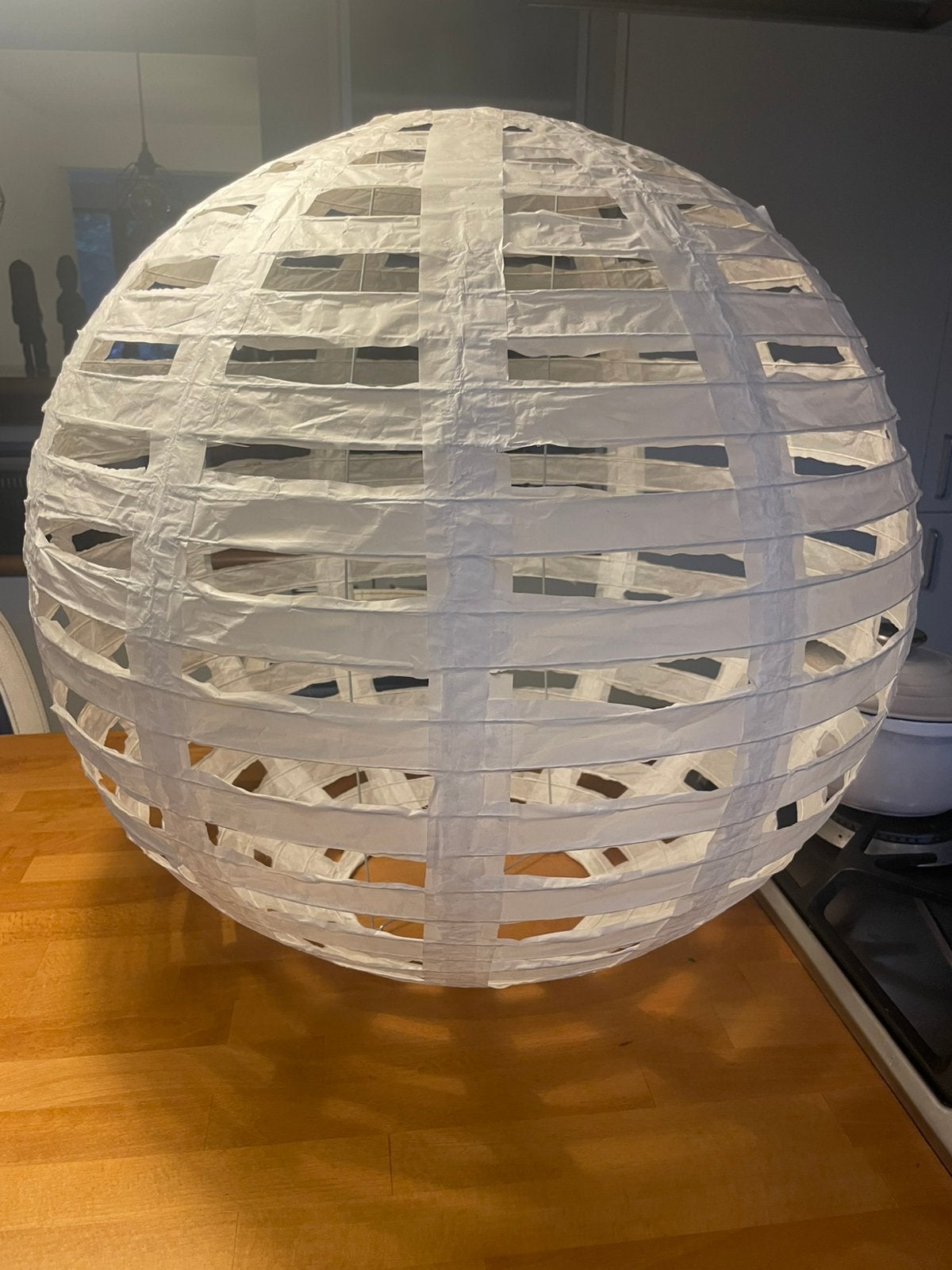 Mooie lamp in rijstpapier, Gebruikt, Hanglamp, Design, Natuurlijk materiaal