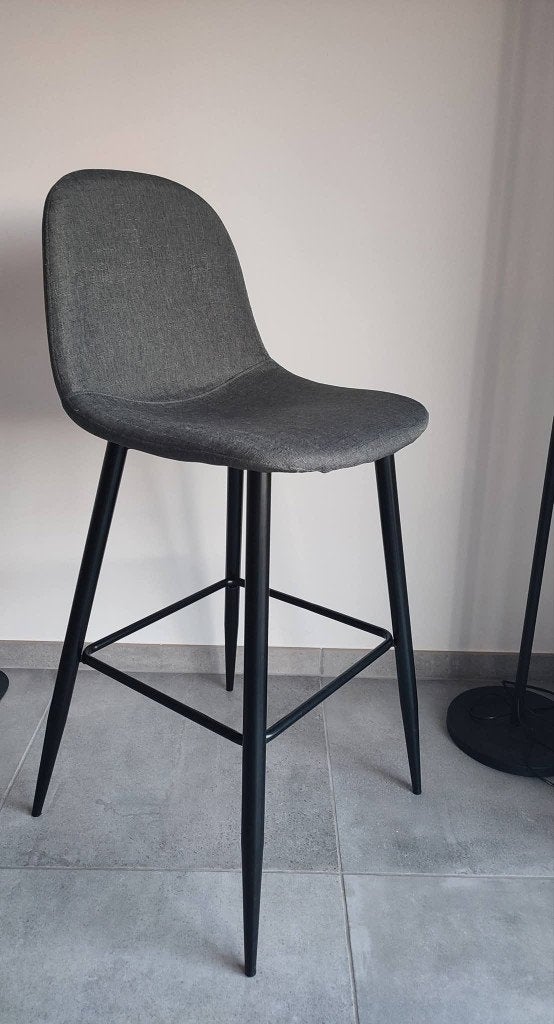 Chaises hautes de bar, Neuf, Avec repose-pieds, Métal, 2 tabourets