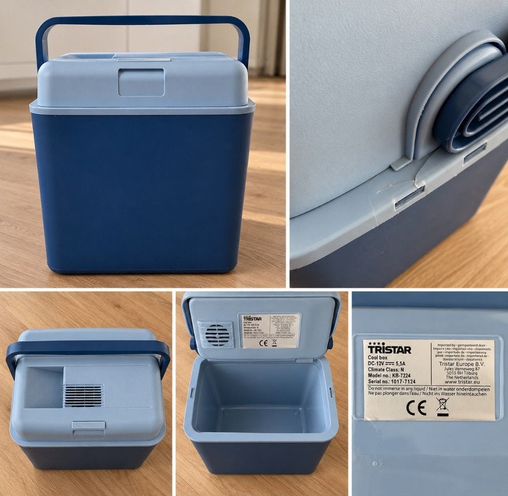 Tristan elektrische koelbox 24L - 12V, Ophalen, Gebruikt, Koelbox, Compressor