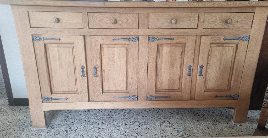 eiken dressoir, Huis en Inrichting, Ophalen, Gebruikt, Eikenhout, Met lade(s)