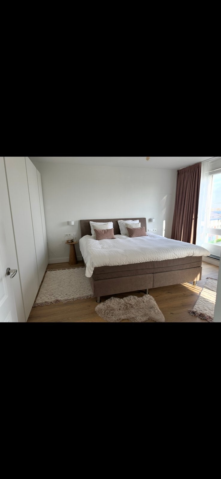 Boxspring 200x210, Ophalen, Gebruikt, Tweepersoons, Strak, modern
