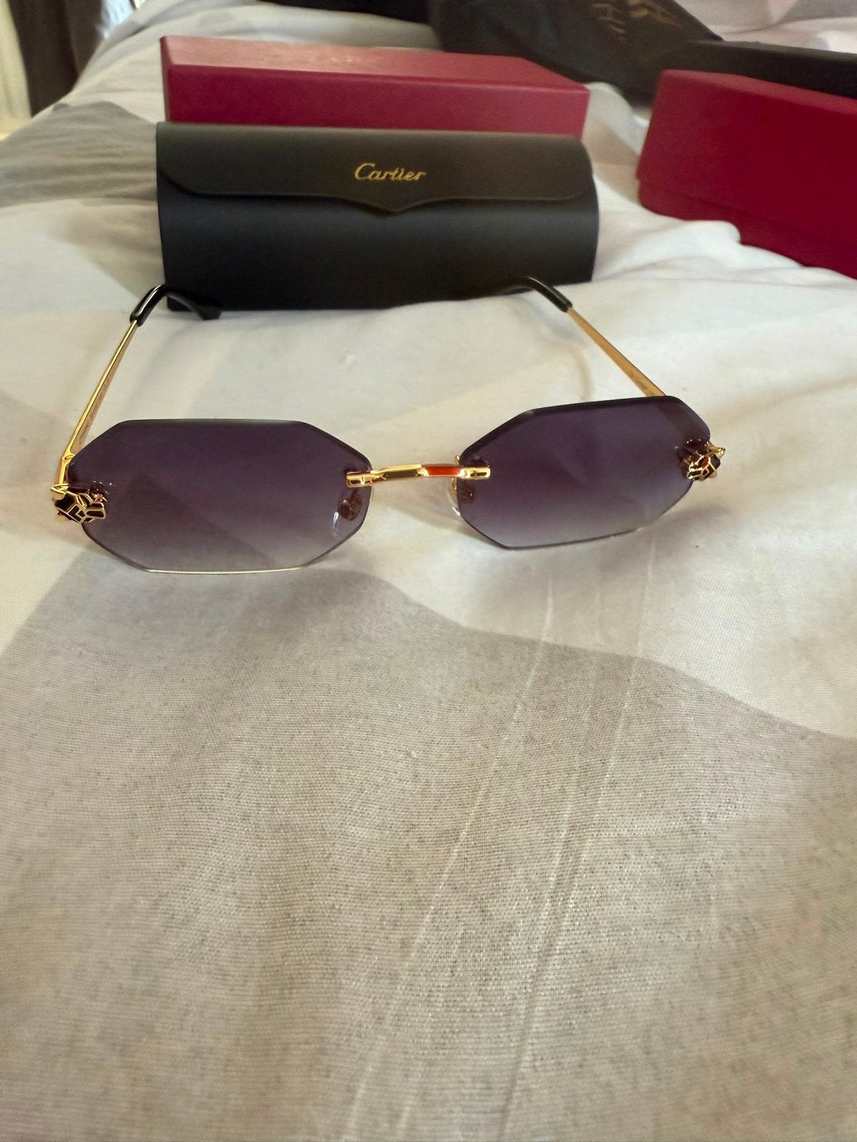 Lunette de soleil Cartier  ✅  Men ✅, Enlèvement ou Envoi, Neuf, Lunettes de soleil