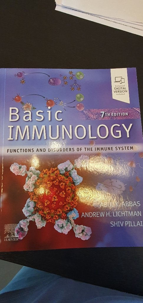 Basic Immunology  7th edition, Ophalen, Zo goed als nieuw, Natuurwetenschap