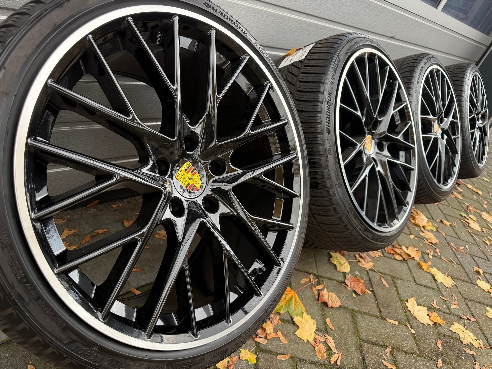 21" Porsche Taycan E-Hyrbid S Turbo Aero velgen winterbanden, -, -, Banden en Velgen, Nieuw