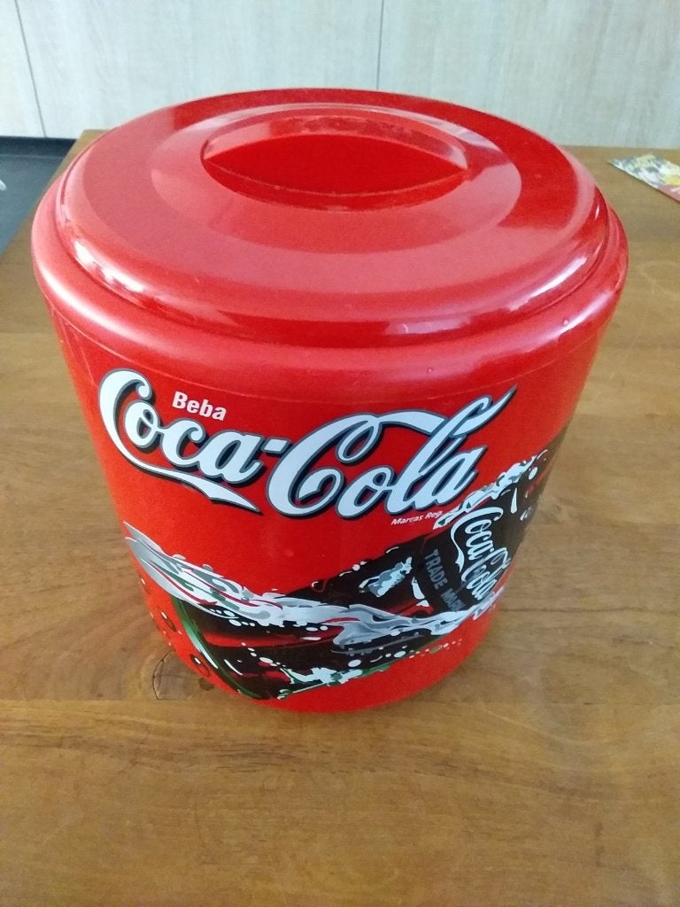 Prachtige ijsemmer Coca Cola in kunststof, Verzamelen, Ophalen, Zo goed als nieuw