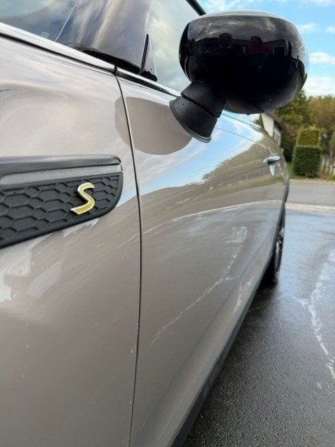 TE KOOP MINICOOPER-SE, Auto's, Automaat, Dealer onderhouden, Beige, Bi-Xenon koplampen