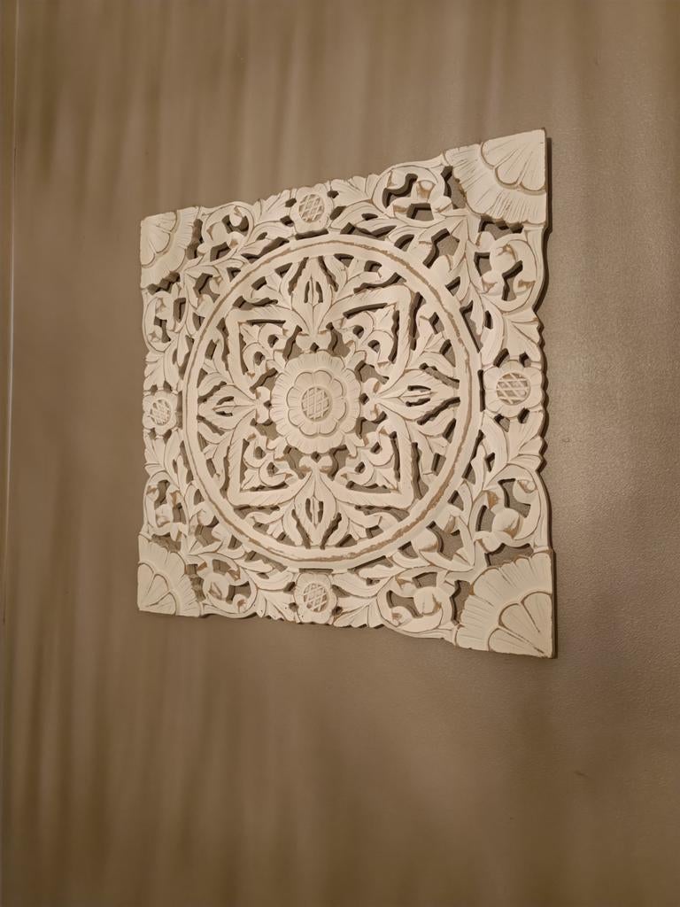 Décorations murales Mandala blanc, Huis en Inrichting, Wit