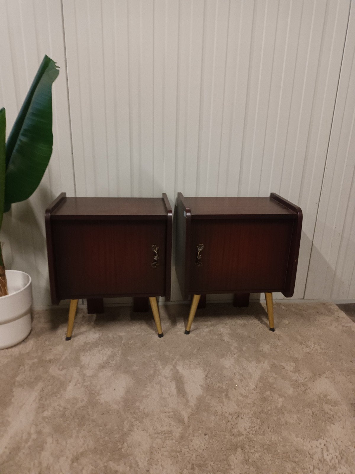 Set vintage nachtkastjes, Ophalen, ###, ##€, ##€