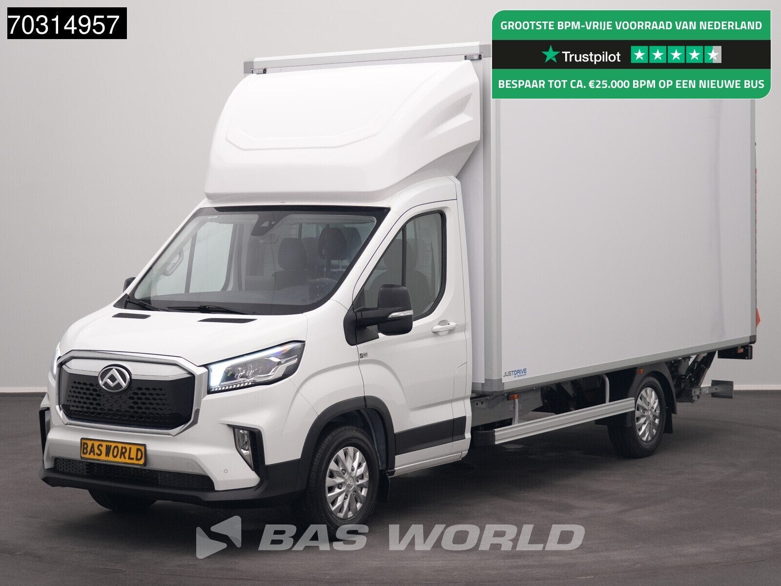 Maxus eDeliver 9 100% Elektrisch 65kWh Dhollandia Laadklep B, Autos, Neuf, Achat, 250 kg, Entreprise