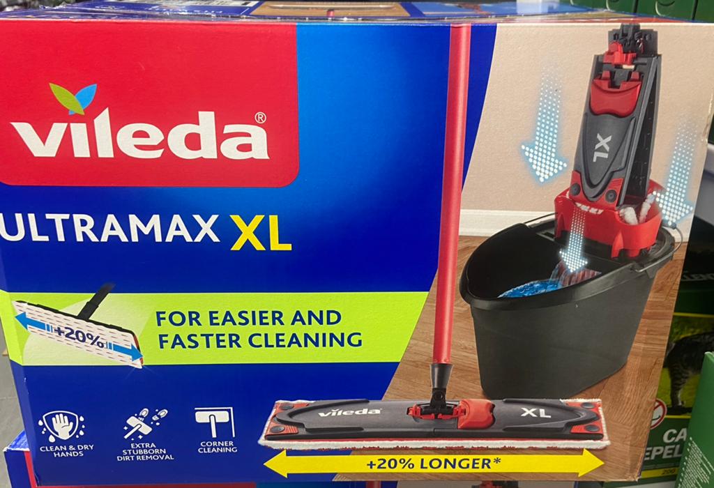 Balai serpillère Vileda Ultramax XL avec seau – Neuf, Ophalen of Verzenden, Mop of Dweil