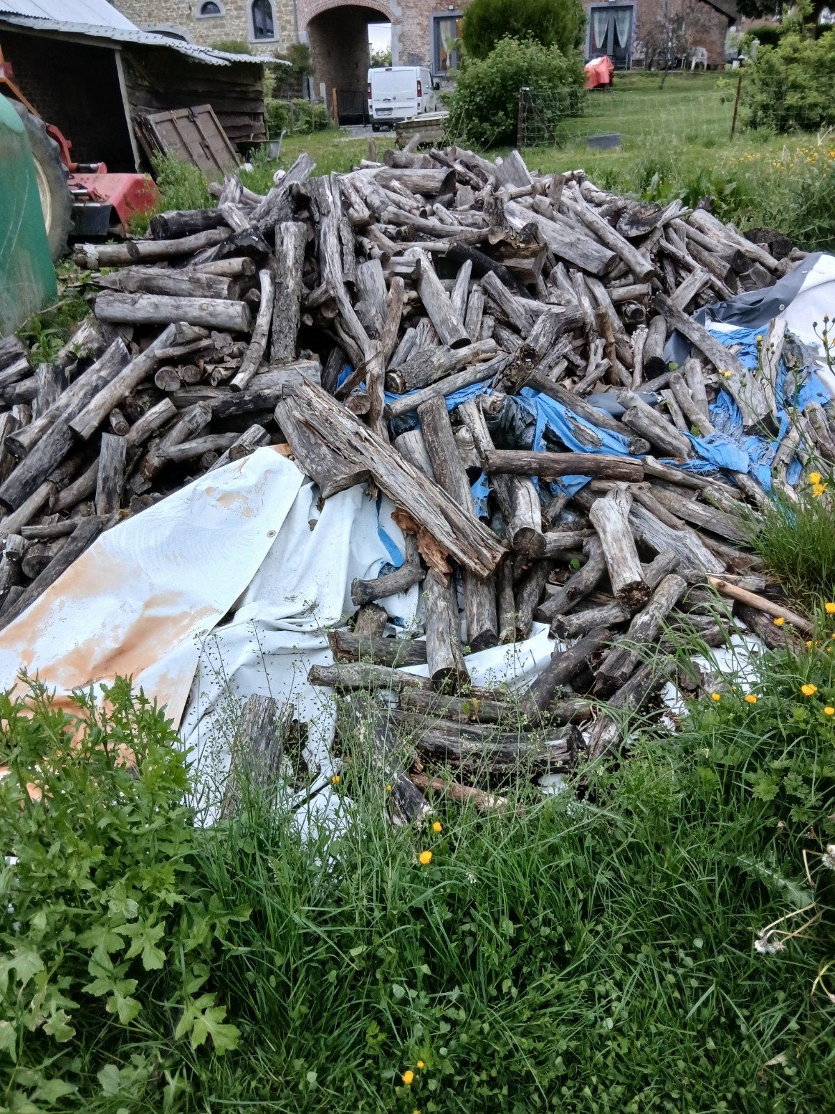 Bois  a vendre  plus ou moins  4-5steres, Jardin & Terrasse, Autres essences de bois, Bûches