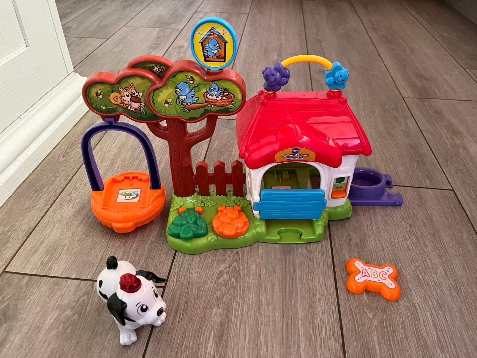 VTech Zoef Zoef Dieren - Schommel & Speel Hondenhok, Kinderen en Baby's, Speelgoed | Vtech, Ophalen, Zo goed als nieuw