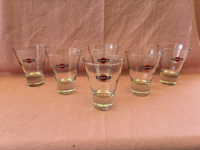 6 très beaux verres à martini coniques., Enlèvement ou Envoi, Comme neuf, Ustensile