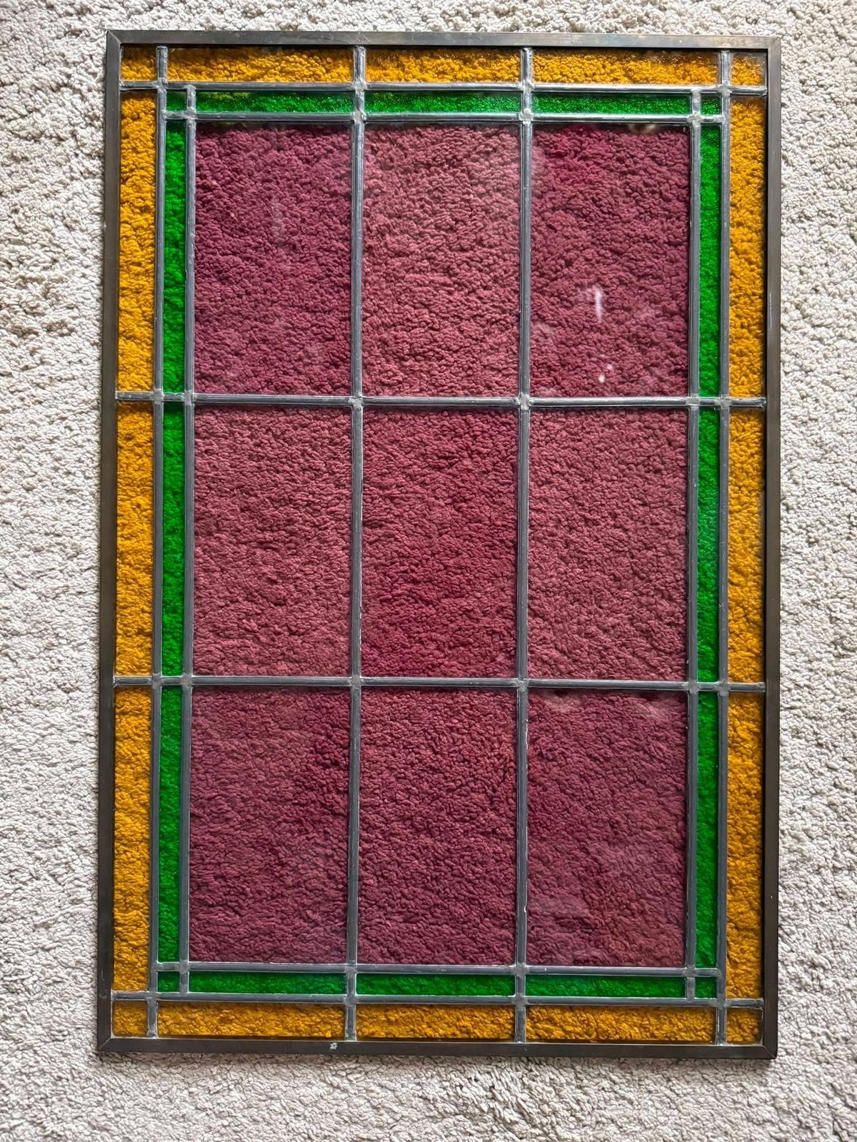 4 oude glas in lood ramen, art deco voorzetramen, vintage, Doe-het-zelf en Bouw, Ophalen, Gebruikt, Minder dan 80 cm, Overige typen
