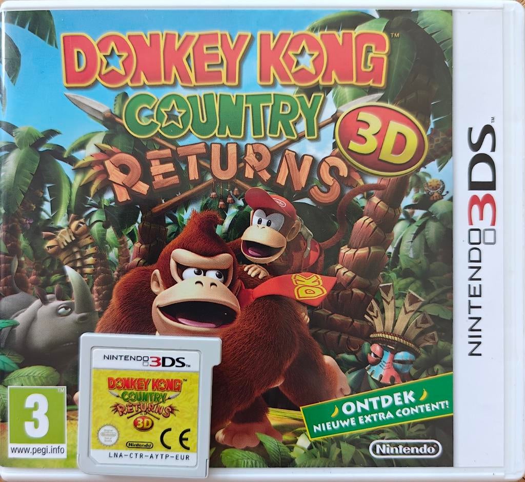 Donkey Kong Country Returns 3D, 2 spelers, Ophalen of Verzenden, Zo goed als nieuw, Vanaf 3 jaar