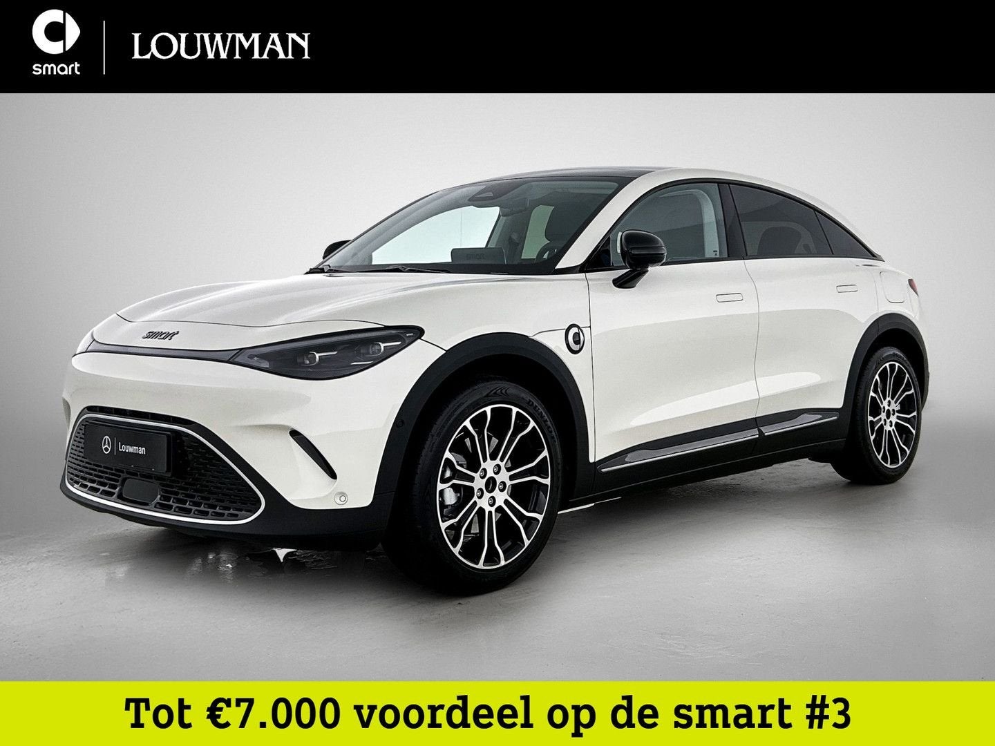 Smart #3 Premium 66 kWh | Beats audiosysteem | Warmtepomp |, Auto's, Smart, Automaat, Wit, Elektrisch, SUV of Terreinwagen