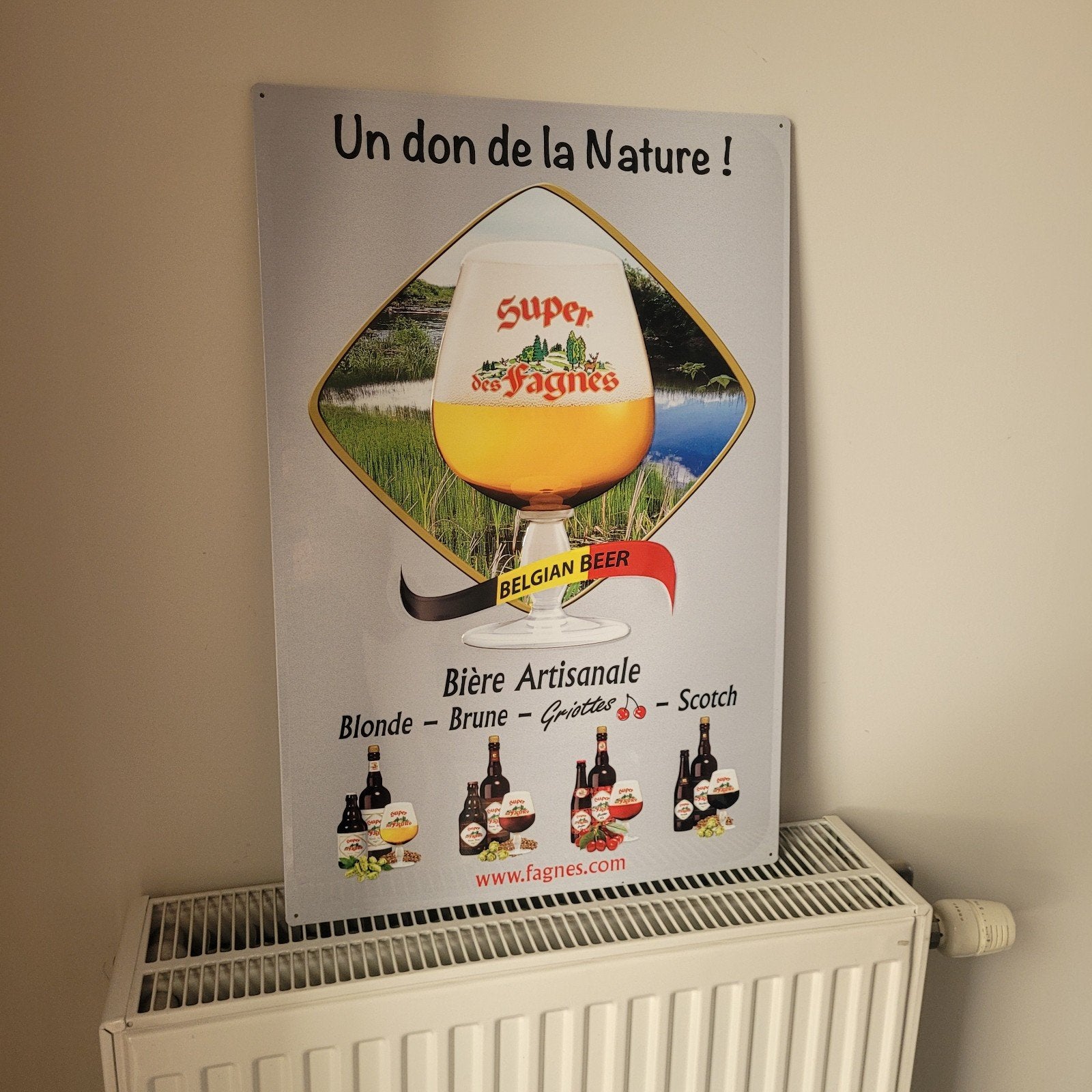 plaque en métal super des fagnes, Enlèvement ou Envoi