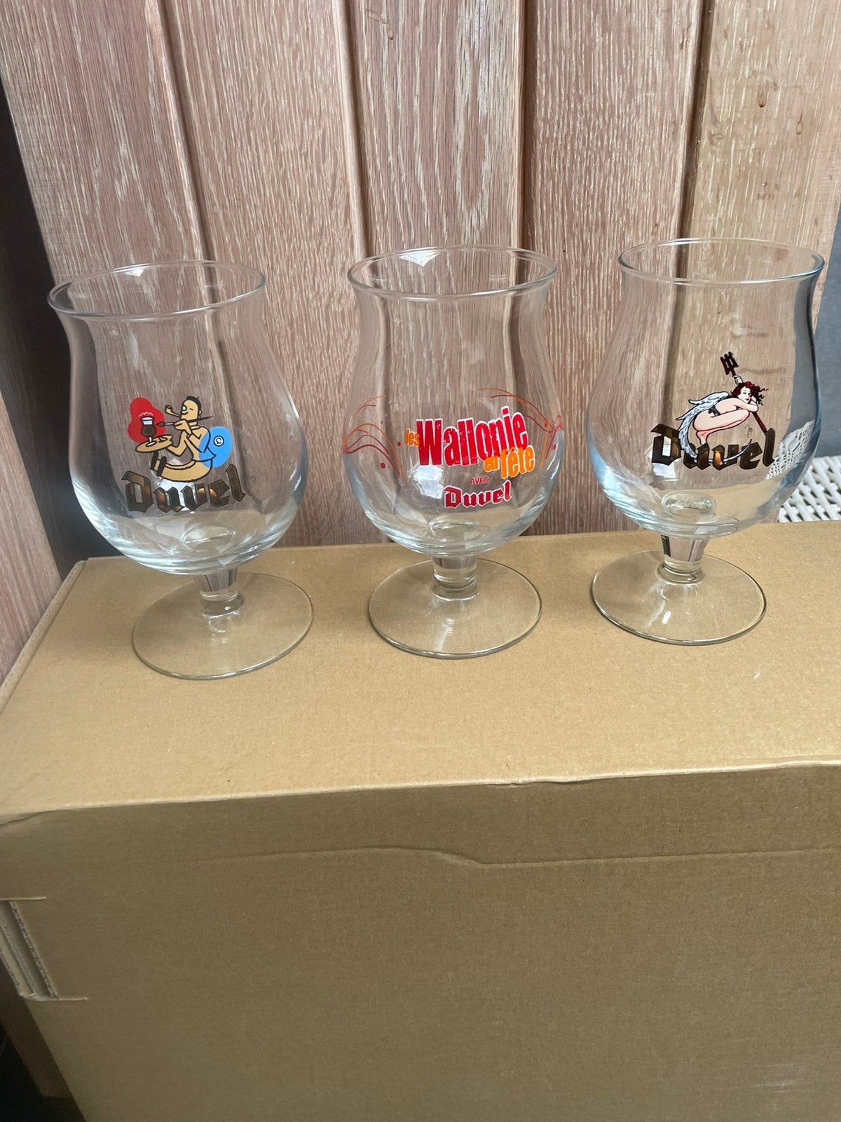 3 verres Duvel, Enlèvement ou Envoi, Comme neuf, Duvel