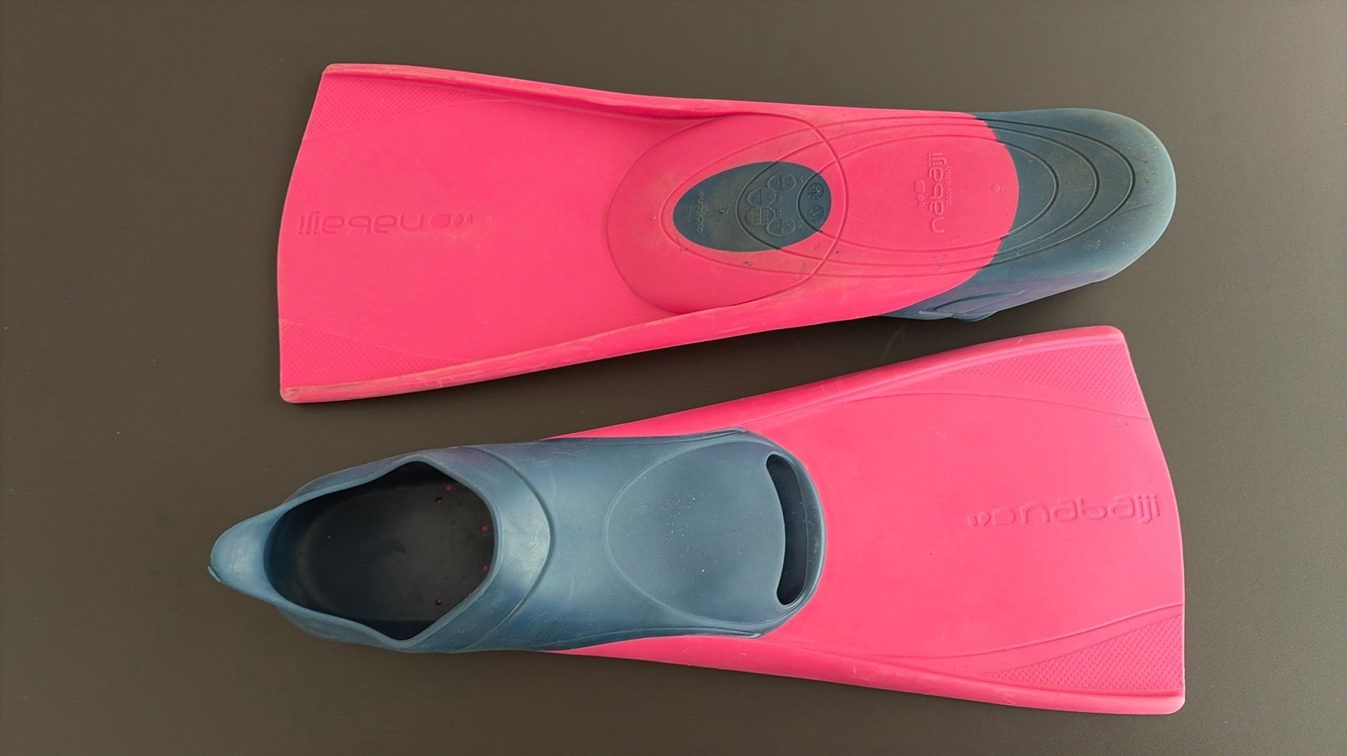 Zwemvliezen kind NABAIJI roze maat 36-37, Watersport en Boten, Snorkelen, Ophalen, Zo goed als nieuw