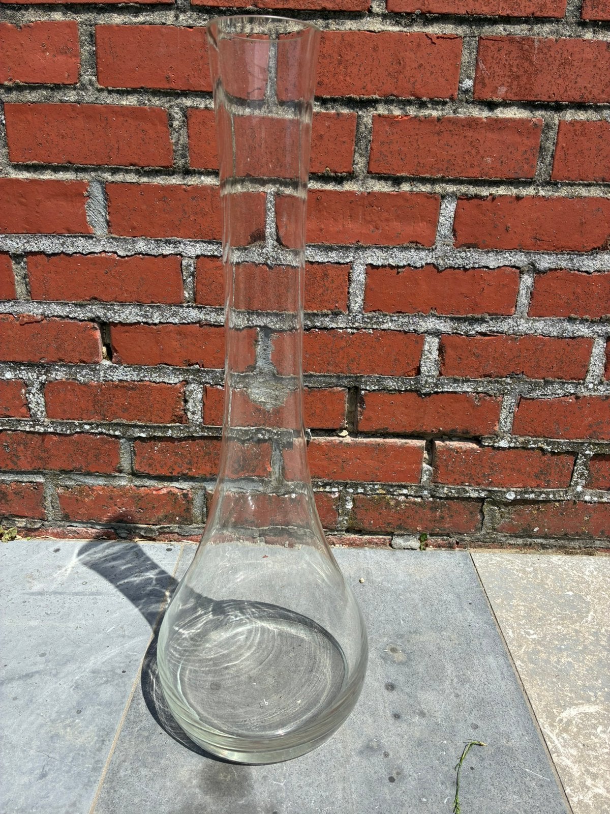 Hoge vaas, Huis en Inrichting, Woonaccessoires | Vazen, Ophalen of Verzenden, Zo goed als nieuw, Glas, 61 cm