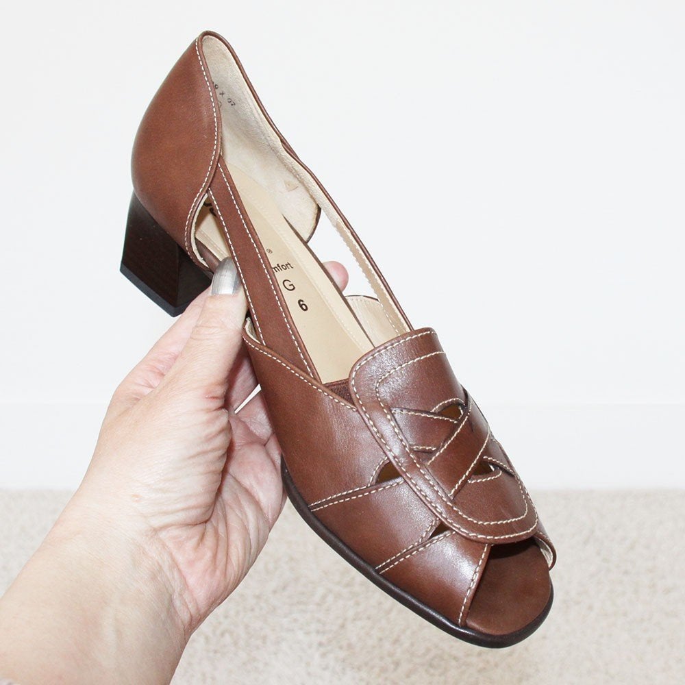 Très belles chaussures en cuir Gabor s1 (taille 6G/39) €45,-, Vêtements | Femmes, Comme neuf, Brun, Envoi, Gabor