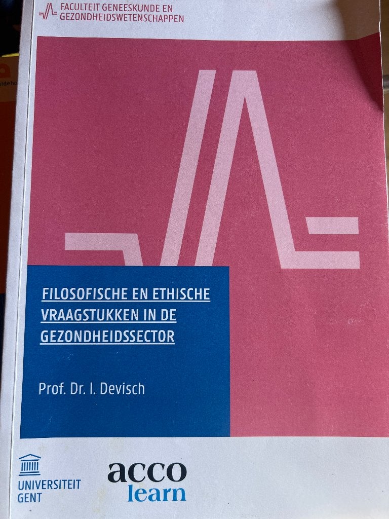 Filosofische en ethische vraagstukken in de gezonheidssector, Boeken, Ophalen of Verzenden, Gelezen