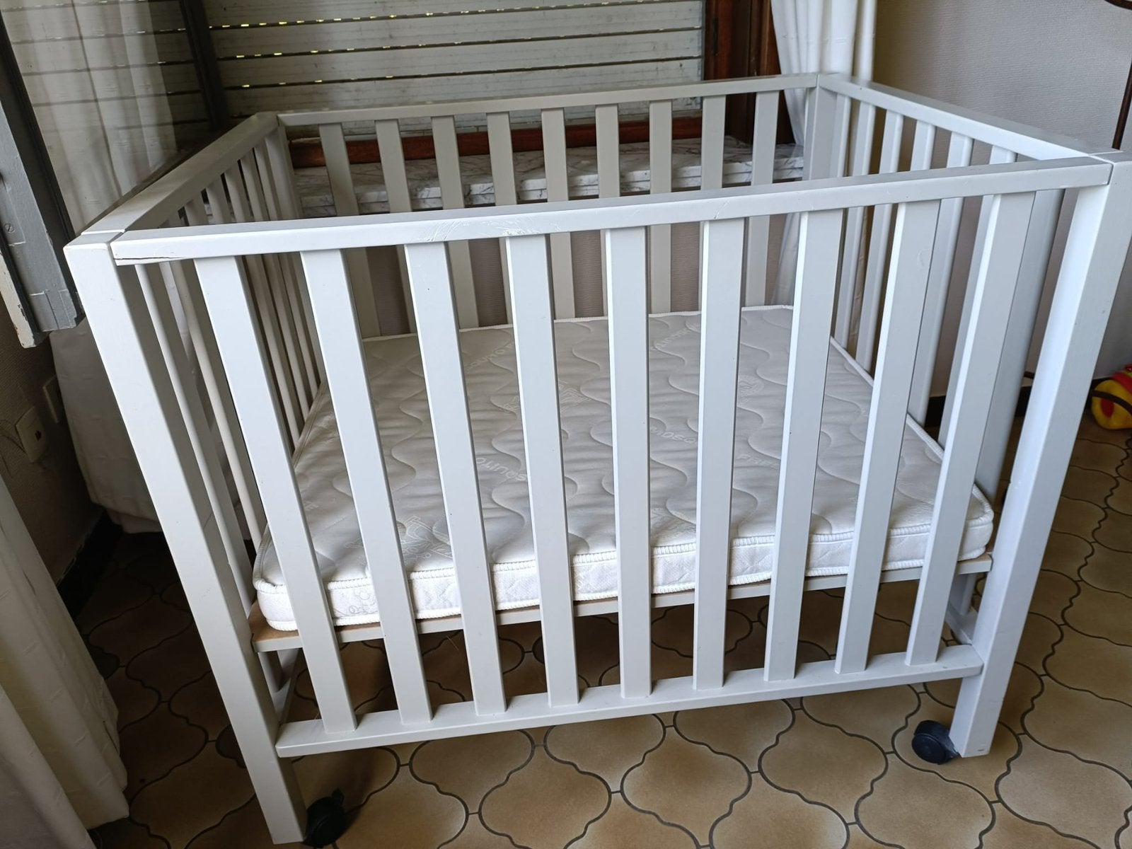 Parc pour bébés d'occasion, Enlèvement, Utilisé, Carré, Réglable en hauteur