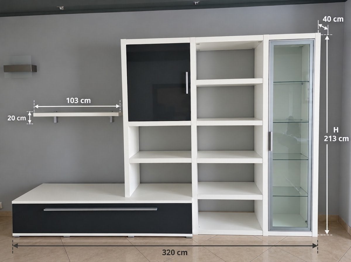 Grote kast met open rekken – €80, Ophalen