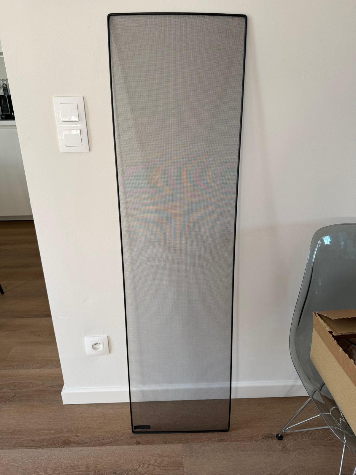 Nieuw vliegenraam 380x1425mm, Ophalen, Kunststof, Minder dan 80 cm, Overige typen