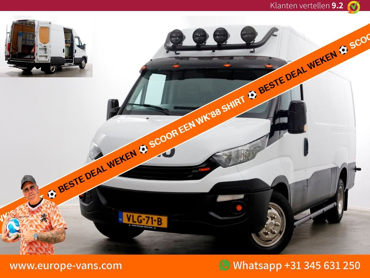 Iveco Daily 35C14 136pk E6 HiMatic Automaat L2H2 Airco/Camer, Auto's, Bestelwagens en Lichte vracht, Automaat, Iveco, Electronic Stability Program (ESP)