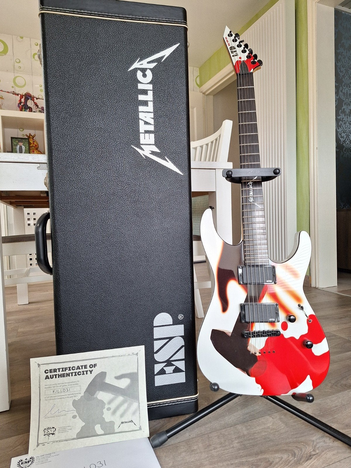 Metallica - Kill 'Em All gitaar, Musique & Instruments, Instruments à corde | Guitares | Électriques, Enlèvement, Comme neuf, Autres marques