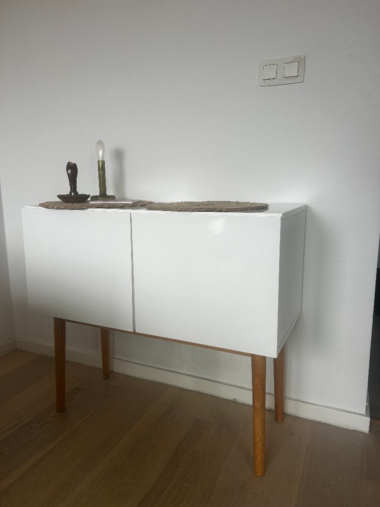 Armoire de salon style scandinave, Maison & Meubles, Moins de 100 cm, Comme neuf, Enlèvement, Scandinave