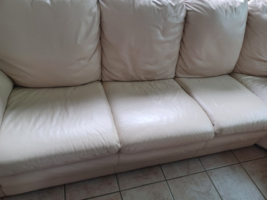 Canapé d'angle, Enlèvement, Utilisé, Cuir