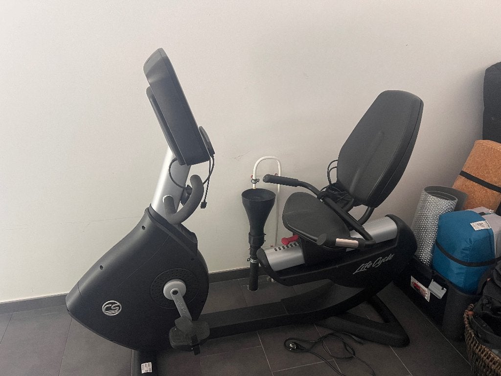 Lifefitness fiets, Enlèvement, Comme neuf, Jambes, Couché