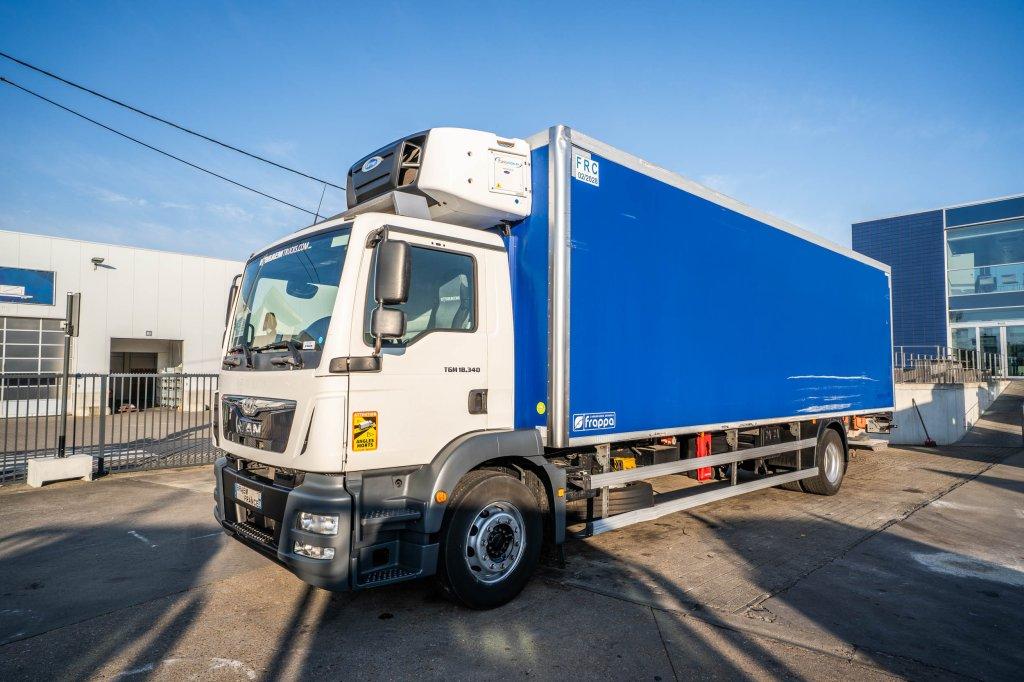 MAN TGM 18.340 BL+CARRIER+DHOLLANDIA 3Ton, Autos, Camions, Achat, Euro 6, Entreprise, MAN