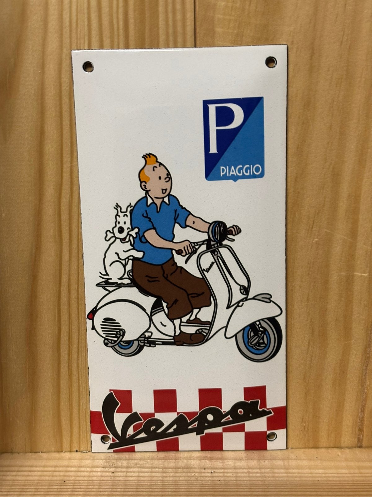 Glazuurplaat van Kuifje, Antiek en Kunst, Ophalen of Verzenden