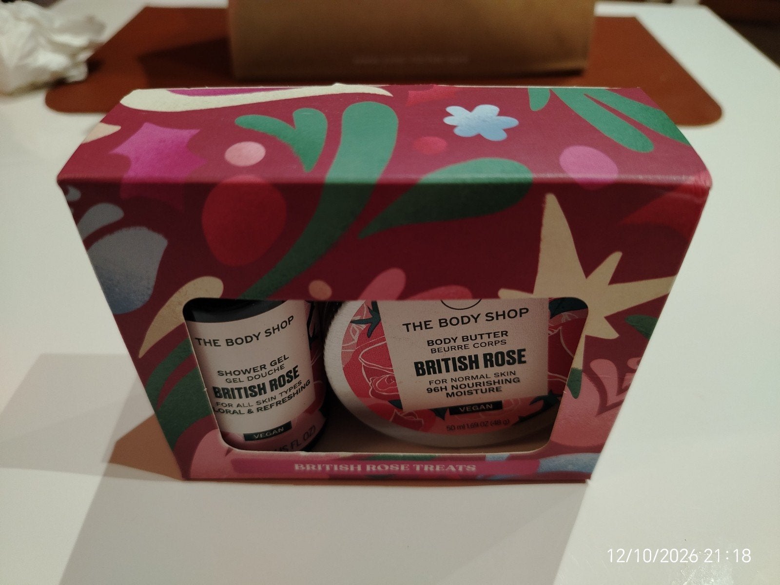 Coffret Duo Neuf "British Rose" – The Body Shop, Bijoux, Sacs & Beauté, Enlèvement ou Envoi, Neuf, Body lotion, Crème ou Huile