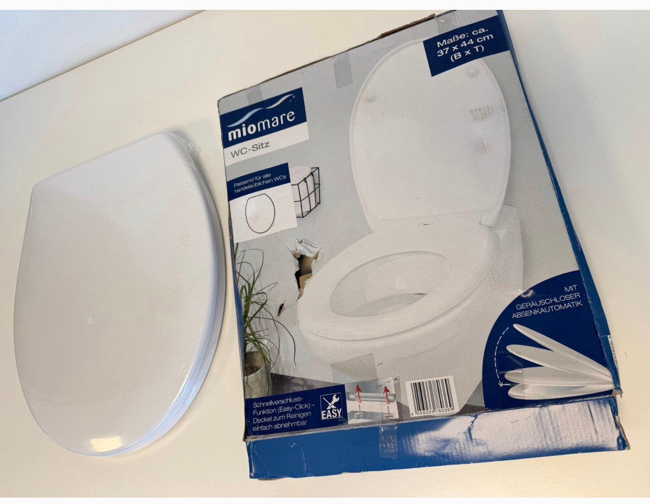 Siège de toilette Miomare WC Softclose NEUF - Siège de blanc, Enlèvement ou Envoi, Neuf, Blanc