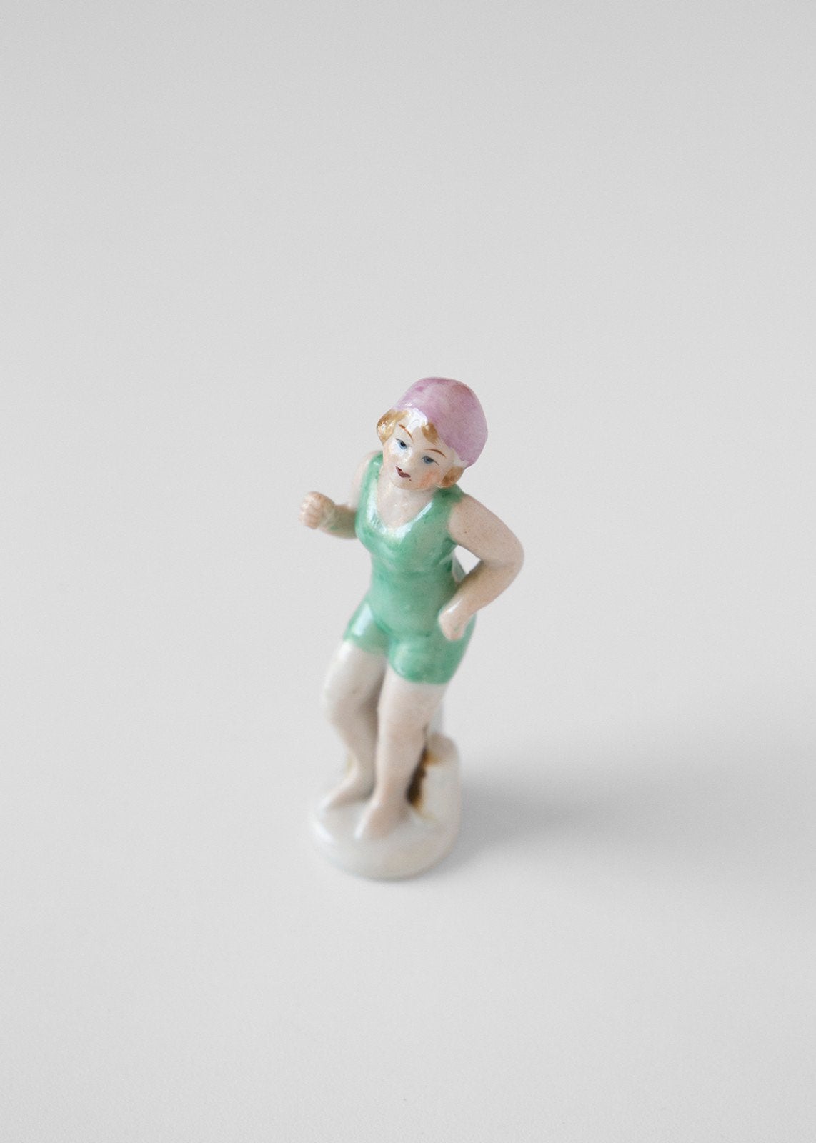 Vintage porseleinen Art Deco "baigneuse” beeldje, Antiek en Kunst, Ophalen of Verzenden