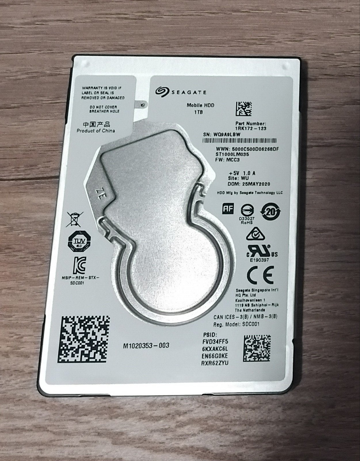 Seagate 1 TB HDD (lees beschrijving), Computers en Software, Harde schijven, Intern, Gebruikt, Ophalen of Verzenden, Seagate