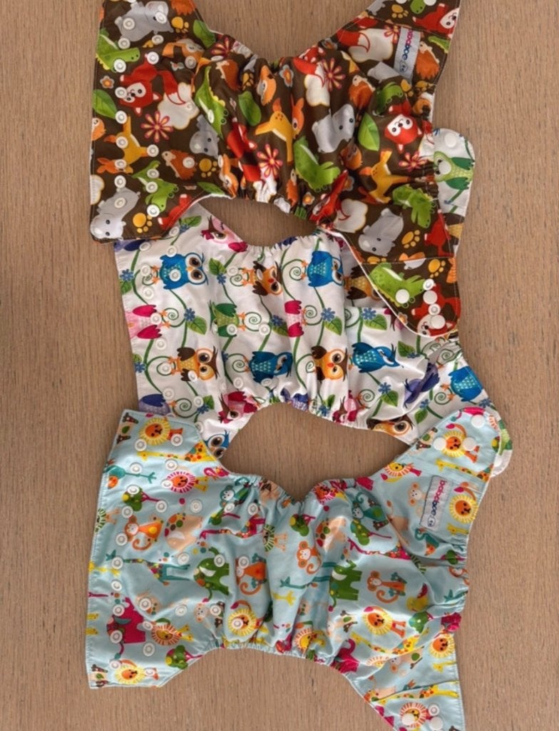 Wasbare luiers:all in 1 bababoe dieren, Kinderen en Baby's, Badjes en Verzorging, Ophalen, Zo goed als nieuw, Overige typen, Overige merken