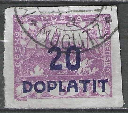 Tchécoslovaquie 1922/1923 - Yvert 15SE - Service (ST), Envoi, Affranchi