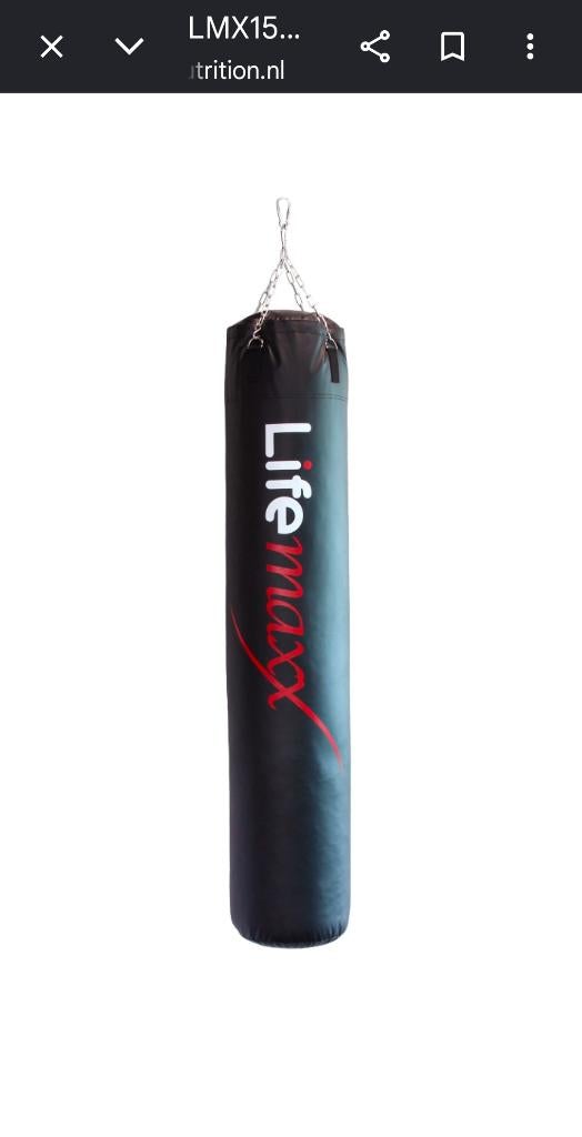 Bokszak lifemaxx, Sport en Fitness, Boksen, Ophalen, Zo goed als nieuw, Bokszak