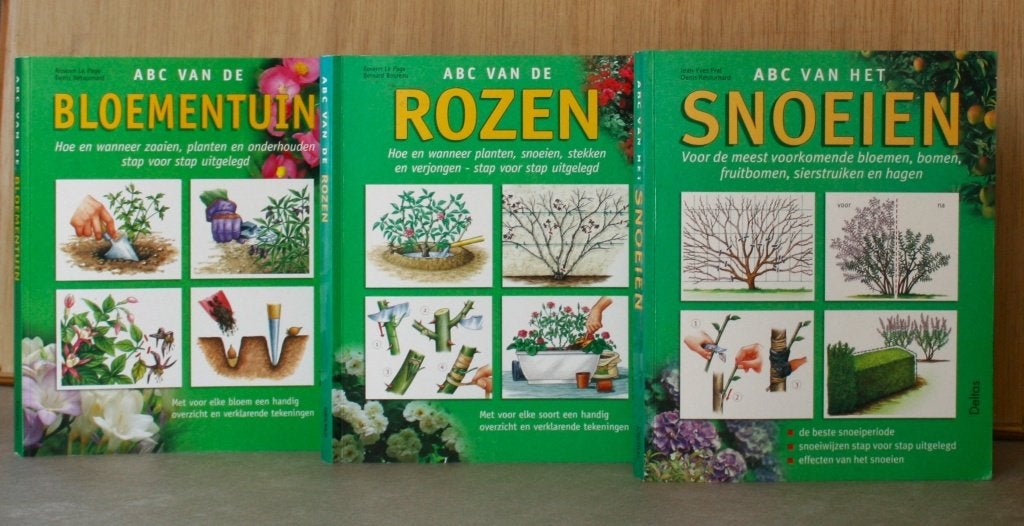 Tuin x 3: ABC van 1/ Bloemen 2/ Rozen 3/ Snoeien, Boeken, Ophalen of Verzenden, Gelezen, Diverse auteurs, Tuinieren en Tuinplanten